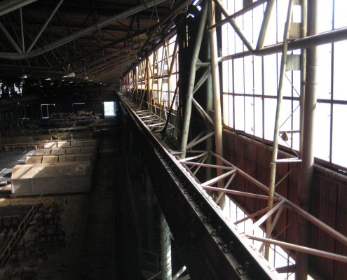 Crane runway in the steel factory of ABS Sisak d.o.o., Sisak 